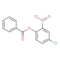 Chemical structure of 4-chloro-2-nitrophenyl benzoate - CSSB00121662882