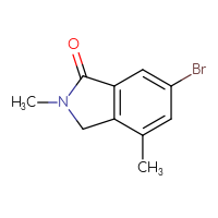 Chemical structure of 6-bromo-2,4-dimethyl-2,3-dihydro-1H-isoindol-1-one - CSSB21103687408