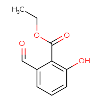 Chemical structure of ethyl 2-formyl-6-hydroxybenzoate - CSSB00010631929