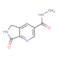 Chemical structure of N-methyl-7-oxo-5H,6H,7H-pyrrolo[3,4-b]pyridine-3-carboxamide - CSSB09894056883