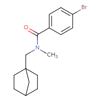 Chemical structure of N-({bicyclo[2.2.1]heptan-1-yl}methyl)-4-bromo-N-methylbenzamide - CSSB01964128399