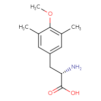 Chemical structure of (2S)-2-amino-3-(4-methoxy-3,5-dimethylphenyl)propanoic acid - CSSB00038152860