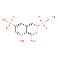 Chemical structure of sodium 4,5-dihydroxy-7-sulfonaphthalene-2-sulfonate - CSSB00000134799