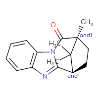 Chemical structure of rac-(1R,12S)-12,15,15-trimethyl-3,10-diazatetracyclo[10.2.1.0²,¹⁰.0⁴,⁹]pentadeca-2,4(9),5,7-tetraen-11-one - CSSB20620689603