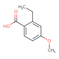 Chemical structure of 2-ethyl-4-methoxybenzoic acid - CSSB00009874796