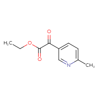 Chemical structure of ethyl 2-(6-methylpyridin-3-yl)-2-oxoacetate - CSSB00021963006