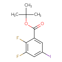 Chemical structure of tert-butyl 2,3-difluoro-5-iodobenzoate - CSSB06797666856