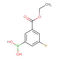 Chemical structure of [3-(ethoxycarbonyl)-5-fluorophenyl]boronic acid - CSSB00000068707