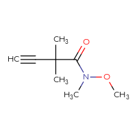 Chemical structure of N-methoxy-N,2,2-trimethylbut-3-ynamide - CSSB00102451072