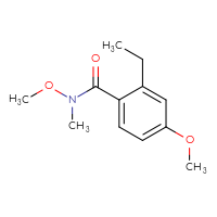 Chemical structure of 2-ethyl-N,4-dimethoxy-N-methylbenzamide - CSSB07044672485