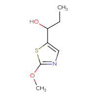 Chemical structure of 1-(2-methoxy-1,3-thiazol-5-yl)propan-1-ol - CSSB00015082403