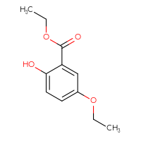 Chemical structure of ethyl 5-ethoxy-2-hydroxybenzoate - CSSB00000061254