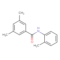 Chemical structure of 3,5-dimethyl-N-(2-methylphenyl)benzamide - CSSB00046268082
