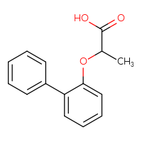Chemical structure of 2-{[1,1'-biphenyl]-2-yloxy}propanoic acid - CSSB00000510757