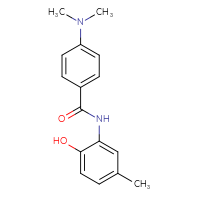 Chemical structure of 4-(dimethylamino)-N-(2-hydroxy-5-methylphenyl)benzamide - CSSB00047974949