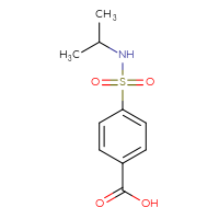 Chemical structure of 4-[(propan-2-yl)sulfamoyl]benzoic acid - CSSB00000176676