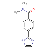 Chemical structure of 4-(1H-imidazol-2-yl)-N,N-dimethylbenzamide - CSSB02283616389
