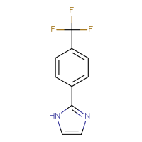Chemical structure of 2-[4-(trifluoromethyl)phenyl]-1H-imidazole - CSSB00009992991