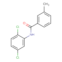 Chemical structure of N-(2,5-dichlorophenyl)-3-methylbenzamide - CSSB00046256266