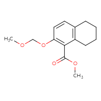 Chemical structure of methyl 2-(methoxymethoxy)-5,6,7,8-tetrahydronaphthalene-1-carboxylate - CSSB15050808141