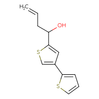 Chemical structure of 1-{[2,3'-bithiophen]-5'-yl}but-3-en-1-ol - CSSB00112108161