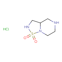 Chemical structure of hexahydro-2H-1λ⁶-[1,2,5]thiadiazolo[2,3-a]pyrazine-1,1-dione hydrochloride - CSSB00102721156