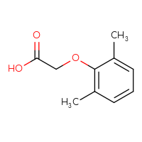 Chemical structure of 2-(2,6-dimethylphenoxy)acetic acid - CSSB00000184085