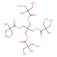 Chemical structure of 3-{[3-hydroxy-2-(hydroxymethyl)-2-methylpropanoyl]oxy}-2,2-bis({[3-hydroxy-2-(hydroxymethyl)-2-methylpropanoyl]oxy}methyl)propyl 3-hydroxy-2-(hydroxymethyl)-2-methylpropanoate - CSSB02495365260