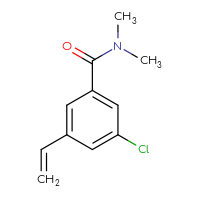 Chemical structure of 3-chloro-5-ethenyl-N,N-dimethylbenzamide - CSSB03219875983