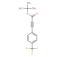 Chemical structure of tert-butyl 3-[4-(trifluoromethyl)phenyl]prop-2-ynoate - CSSB14868981266