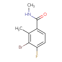 Chemical structure of 3-bromo-4-fluoro-N,2-dimethylbenzamide - CSSB00132307264