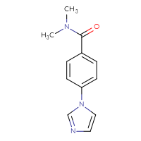 Chemical structure of 4-(1H-imidazol-1-yl)-N,N-dimethylbenzamide - CSSB00103341637