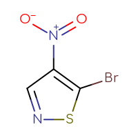 Chemical structure of 5-bromo-4-nitro-1,2-thiazole - CSSB00010081034