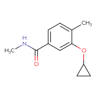 Chemical structure of 3-cyclopropoxy-N,4-dimethylbenzamide - CSSB00010086610