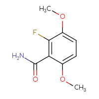 Chemical structure of 2-fluoro-3,6-dimethoxybenzamide - CSSB00009839672