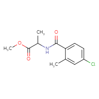 Chemical structure of methyl 2-[(4-chloro-2-methylphenyl)formamido]propanoate - CSSB00007229794