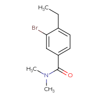 Chemical structure of 3-bromo-4-ethyl-N,N-dimethylbenzamide - CSSB00021384839