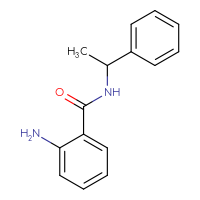Chemical structure of 2-amino-N-(1-phenylethyl)benzamide - CSSB00000389133