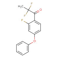 Chemical structure of 2,2-difluoro-1-(2-fluoro-4-phenoxyphenyl)propan-1-one - CSSB21103687578
