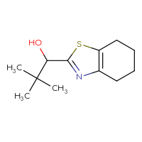Chemical structure of 2,2-dimethyl-1-(4,5,6,7-tetrahydro-1,3-benzothiazol-2-yl)propan-1-ol - CSSB00117725214