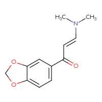 Chemical structure of (2E)-1-(2H-1,3-benzodioxol-5-yl)-3-(dimethylamino)prop-2-en-1-one - CSSB00016591355