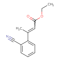 Chemical structure of ethyl 3-(2-cyanophenyl)but-2-enoate - CSSB20476961107