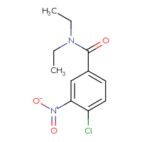 Chemical structure of 4-chloro-N,N-diethyl-3-nitrobenzamide - CSSB00000250048