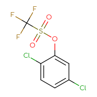 Chemical structure of 2,5-dichlorophenyl trifluoromethanesulfonate - CSSB00153410806
