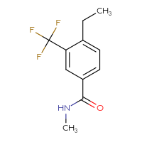 Chemical structure of 4-ethyl-N-methyl-3-(trifluoromethyl)benzamide - CSSB06856232871
