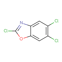 Chemical structure of 2,5,6-trichloro-1,3-benzoxazole - CSSB00010295501
