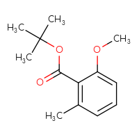 Chemical structure of tert-butyl 2-methoxy-6-methylbenzoate - CSSB00020672512