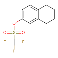 Chemical structure of 5,6,7,8-tetrahydronaphthalen-2-yl trifluoromethanesulfonate - CSSB00052757341