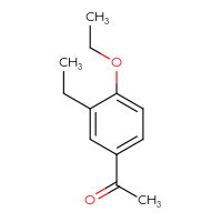 Chemical structure of 1-(4-ethoxy-3-ethylphenyl)ethan-1-one - CSSB00010294872