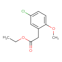 Chemical structure of ethyl 2-(5-chloro-2-methoxyphenyl)acetate - CSSB00011213026